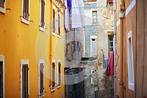 Typical Italian buildings in Sassari, Sardinia