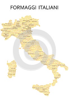 Typical Italian cheeses