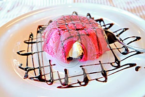 The typical Italian dessert `zuppa inglese`