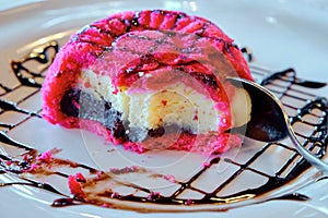 The typical Italian dessert `zuppa inglese`