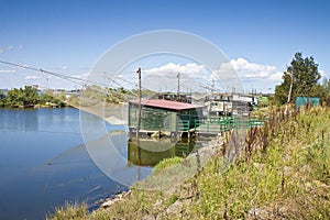 Typical italian fishing machine, called