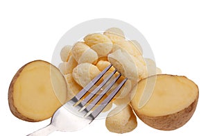 Typical italian pasta `Gnocchi`