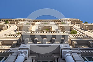 Typical Italian residential architecture in Bari, Italy