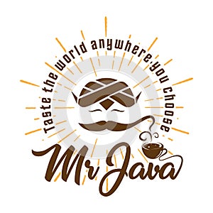 A typical Javanese uniform worn on the head