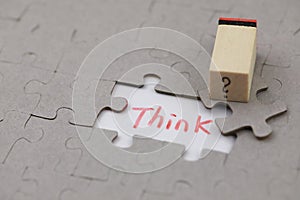 A typical jigsaw puzzle with think