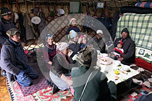 Typical kyrgyz shepherd
