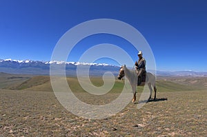 Typical kyrgyz shepherd