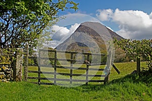 Typical landscape of fells in the Lake district