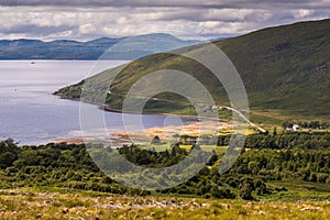 Typical landscape on the Gaelic peninsula Applecross