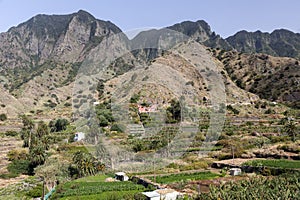 Typical landscape on Gomera island, Spain