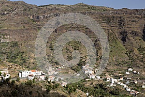 Typical landscape on Gomera island, Spain