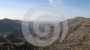 Typical landscape in the mountains of Yemen