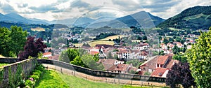 Typical landscape in Pays Basque, France