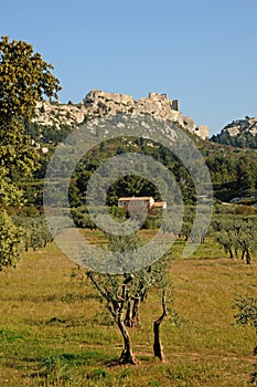 typical landscapes of Les-Baux-de-Provence