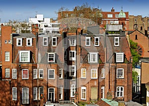 A typical London red-brick building.