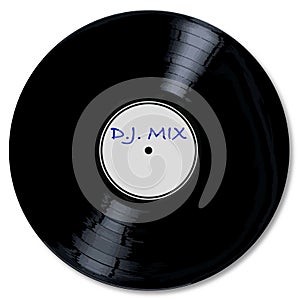 A typical LP vinyl record DJ mix