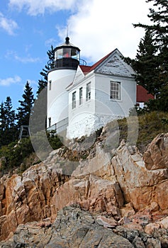 Typical maine lighthouse