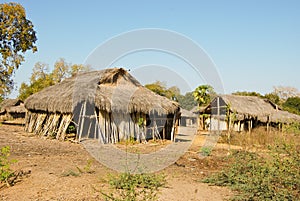 Typical malagasy village - african hut
