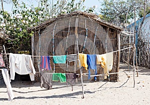 Typical malgasy hut