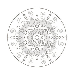 A typical mandala form is an outer circle with different