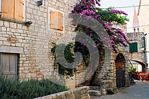 Typical Mediterranean stone brick house