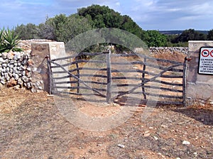 Typical menorca fence Minorca