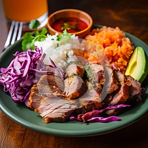 Typical Mexican stew from Merida, Yucatan, made from pork marinated with achiote and generally accompanied.