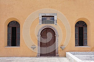 Typical Mexican Yellow Facade