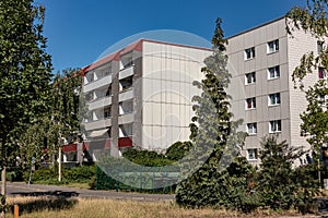 Typical modernized residential buildings in Leipzig ,Germany