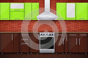 Typical modular kitchen