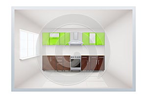 Typical modular kitchen