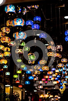 Typical moroccan lamps