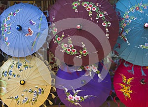 Typical Myanmar Umbrellas