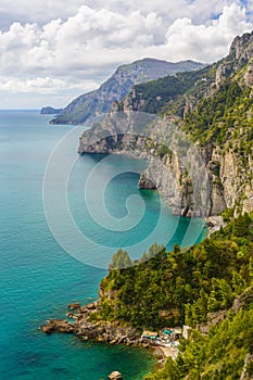 Typical nature of Amalfitan coast, Italy
