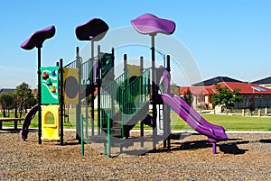 Typical neighborhood playground