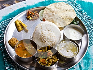 Typical Nepalese Meal, Thali