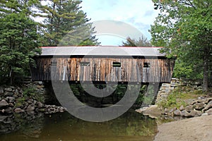 Typical new england covered bridge