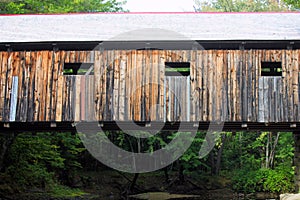 Typical new england covered bridge