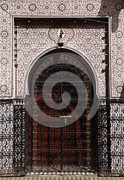 Typical, old, Intricate Moroccan door