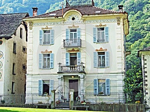 A typical old traditional architecture in the Magic Valley or Valle di Magia Valle Maggia photo