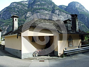 A typical old traditional architecture in the Magic Valley or Valle di Magia Valle Maggia photo