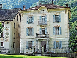 A typical old traditional architecture in the Magic Valley or Valle di Magia Valle Maggia photo