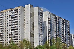 Typical panel house of the P-44 series in Moscow, Russia