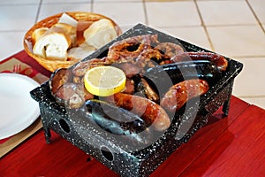 Typical parilla argentina for 2 persons