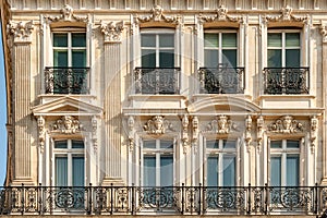 Typical Parisian beautiful building