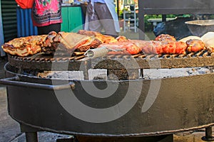 Traditional argentine asado. photo
