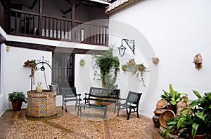 Typical patio from Castilla la