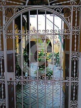 Typical patio of Chiclana-Cadiz-Andalusia