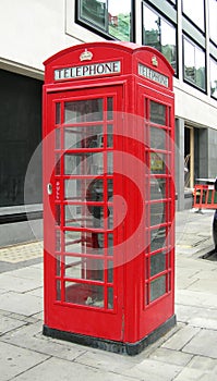 Typical phone booth in London