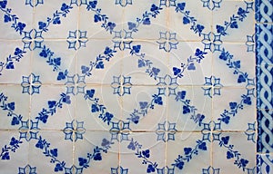 Typical Portuguese blue Tiles